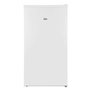 SIA SFR44WE 83L White Freestanding Under Counter Fridge With Chiller 2 Glass Shelves - Interior Light