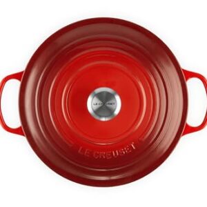 Le Creuset Enameled Cast Iron Round Dutch Oven, 7.25 qt., Cerise - Image 3