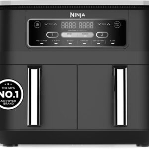 Foodi Dual Zone Digital Air Fryer, 2 Drawers, 7.6L, 6-in-1, Uses No Oil, Air Fry, Max Crisp, Roast, Bake, Reheat, Dehydrate, Cooks 4-6 Portions, Non-Stick, Dishwasher Safe - Image 1