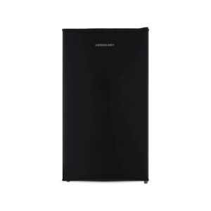 UCIF93BK Freestanding under counter Fridge in Black – 93 Litre Capacity – Adjustable Temperature Control & Legs – With Chiller Box