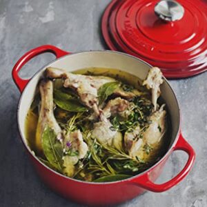 Le Creuset Enameled Cast Iron Round Dutch Oven, 7.25 qt., Cerise - Image 6