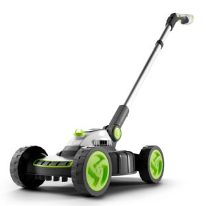 SLM50 Small Alloy Steel Lawnmower - Cordless Electric Lightweight Grab and Go - 2 Cutting Heights