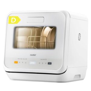 Table Top Dishwasher - Mini Countertop Dishwasher with 6+3 Programs - Steam Wash - Baby Care & Fruit Wash