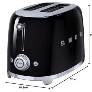 TSF01BL Retro Style 2 Slice Toaster - Black - Image 5