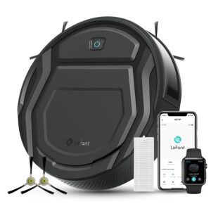 Lefant M210P Robot Vacuum Cleaner, Featured Carpet Cleaner Small Robot 7.8cm Thin 28cm DIA, Robotic Vacuum Alexa Voice Control Self-Charging Ideal for Pet Hair Hard Floor and