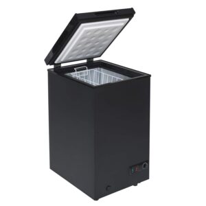 CHF100BL Black Chest Freezer with Removable - Image 1