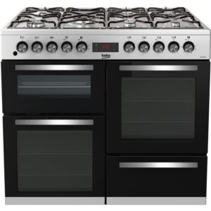 KDVF100X Freestanding A/A Rated Dual Fuel Range Cooker - Stainless Steel