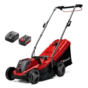Power X-Change 18/33 Cordless Lawnmower With Battery and Charger – 18V, Brushless Motor, 33cm Cutting Width, 30L Grass Box, 5 Cutting Heights – GE-CM 18/33 Li Battery - Image 1