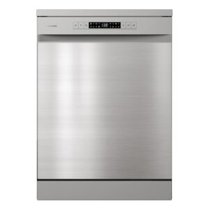 HS622E90XUK Freestanding Standard Dishwasher 85cm High - Stainless Steel - E Rated - Silver - Image 1