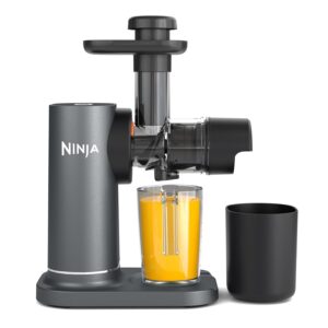 Cold Press Juicer Machine with 700ml Jug & 1.1L Pulp Container, Make Fresh Juices, Drinks & Wellness Shots, Compact, Dishwasher Safe & Removeable Parts, Grey JC151UK - Image 1