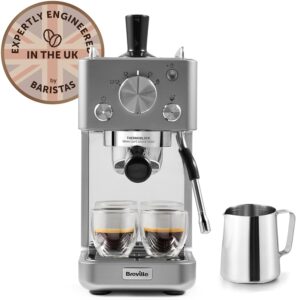 Barista Slimline Espresso Machine - Integrated Milk Frother - Image 1