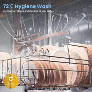 with 13 Place Settings, New Upgraded Full Size Dishwasher 60cm Width, CDWPF1301PWD, Auto Door Open Drying, Quick Wash, Hygiene Wash, Delay... - Image 6