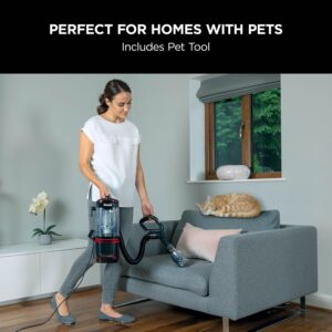 Corded Upright Vacuum Cleaner 1.1L with Lift-Away Technology, Pet Model, LED Headlights, Anti-Allergen, 8m Cord, 750W, Pet, Crevice & Multi-Surface Tools, Red/Black, NV602T - Image 7