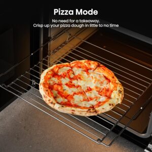 HDC60B 60cm Electric Cooker with Ceramic Hob-Black, A Rated Double Oven 50L/80L [Energy Class A] - Image 8