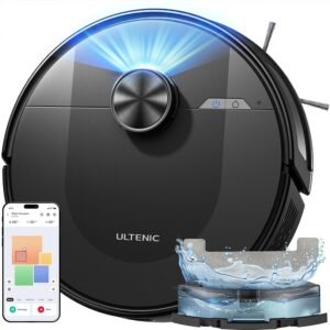 Ultenic Robot Vacuum Cleaner with Mop 8000Pa/200Mins - Precision LiDAR Navigation - 3 in 1 Sweep & Mop Robot