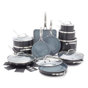 GreenPan Valencia Pro 22 Piece Cookware Set Ceramic Nonstick Pots & Pans - Image 2